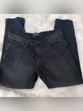 DU/ER Men's Straight Jeans — Black Straight Fit